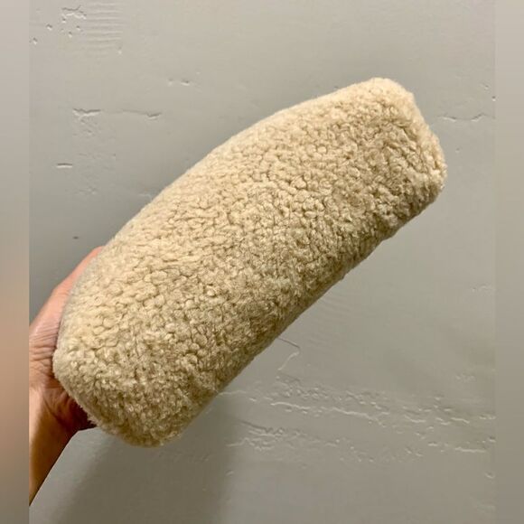 Handmade Genuine Shearling Leather Kisslock Wristlet/Shoulder Bag/Crossbody - Picture 14 of 16